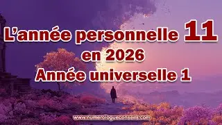 L'ann&eacute;e personnelle 11 en ann&eacute;e universelle 1 pour 2026