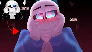 Let's redraw Yandere Sans! Speedpaint
