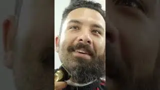 Barber Gets His First Beard Trim 6 Months! #Shorts