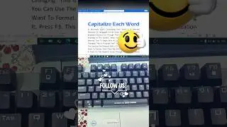 Capitalize Every Word in MS Word with One Shortcut &ndash; You&rsquo;ve Been Doing It Wrong! #office #word #tips
