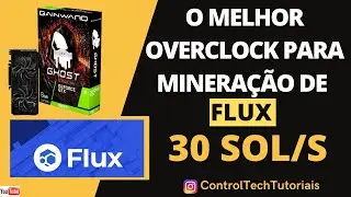 O MELHOR OVERCLOCK 1660 TI - MINERANDO FLUX - FAZENDO 30 SOLOS POR SEGUNDO 🚀🚀🚀