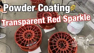 Powder Coating Transparent Red Sparkle from Prismatic Powders