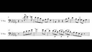 Whoopin Blues Trombone Solo Transcription #jazz #trombone #nola
