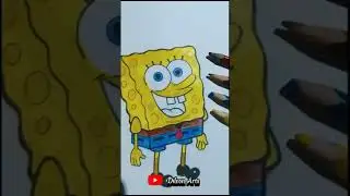 SpongeBob Cartoon Character Painting 🎨🍍 | Fun & Colorful Art for All Ages #SpongeBobArt #Cartoon