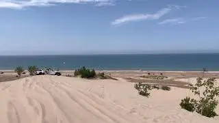 View from Sunset Ridge Silver Lake Sand Dunes