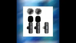 NEW Wireless Lavalier Microphone Audio Video Recording Mini Mic For iPhone Android Laptop Live Ga...