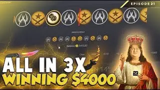 ALL IN 3 TIMES ON CSGOEMPIRE HUGE BETS! EPISODE 21