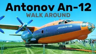 Antonov AN-12 | WALK AROUND | 4K | Festival letectva Pie&scaron;ťany 2025