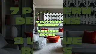 7 of my pattern designs in 9 unique rooms #patterndesign #interiordesign #ai