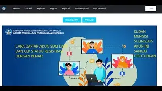 Cara mendaftar akun SDM DATA dan cek status registrasinya