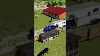 Fs22 horse ranch farm build, full video coming soon! #fs22 #farmingsimulator #farmbuild  #shorts