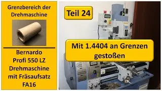 Grenzen der Drehmaschine Bernardo Profi 550 LZ