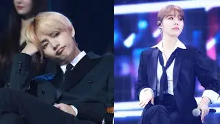 [190105] tae reacciona a wheein y wheein le sonríe GDA 2019 - wheetae part 2