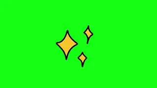 star green screen/ animation green screen/ doodle green screen #1