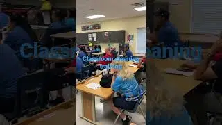 Technician Onboarding during classroom cleaning today in Florida #School #cleaning #safe #healthy
