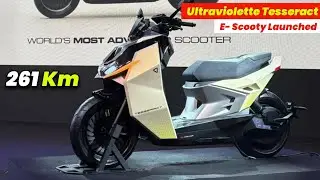 Ultraviolette Tesseract Electric Scooter Launched -💥 First Scooter with Camera | 261 km/ch | Price