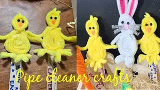 Easy Fun Crafts For Kids/Easter gifts #pipecleanercrafts #preschoolactivities #eastercraftidea