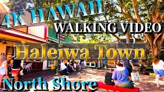 [4K Hawaii] Haleiwa Town Walking – A Stroll Through North Shore Charm