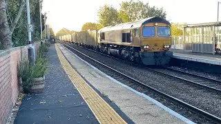 &ldquo;Colchester power signalbox&rdquo; 66704 4E14 with 54 containers 09;03 5L Lea Road 24/10/2025