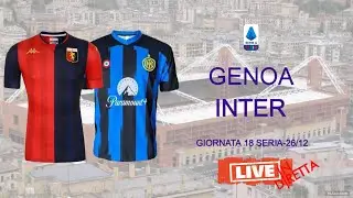 GENOA-INTER | 🔴 DIRETTA LIVE |CAMPIONATO 18 GG.SERIE A in Cronaca #live #reaction #streaming