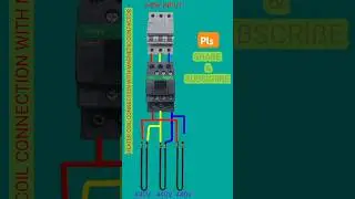 Heater coil connection with magnetic contactor#tipsntricks #shortvideos #trending #shorts#electric