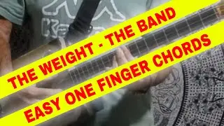 The Weight by The Band - easy one finger cigarbox guitar tutorial