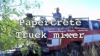 Paper Crete mixer Truck 2018