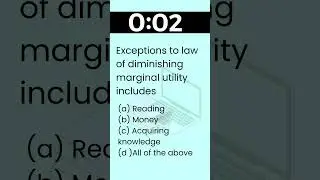 Class 11 Economics #economicsclass11 Chapter 2 Consumer Equilibrium #shorts Commerce #practice