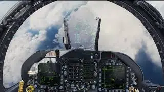 DCS | F-18C Hornet уничтожает Су-27 высоко над облаками