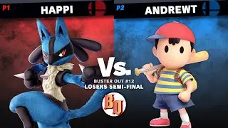 Buster Out #12 - Happi (Lucario) VS AndrewT (Ness) - Losers Semi Final
