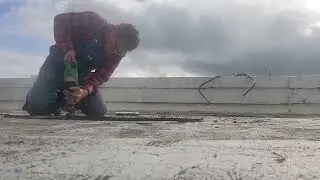 Cutting hole in flat roof for roof access hatch install