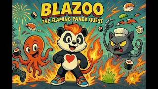 Blazoo: The Flaming Panda Quest 🐼🔥🍣 | Epic Cartoon Adventure Begins!