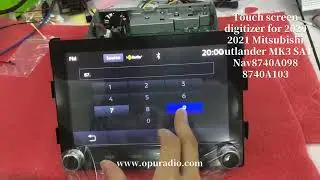 Only Touch Screen Digitizer for 2020 2021 MITSUBISHI Outlander MK3 SAT NAV8740A098 8740A103