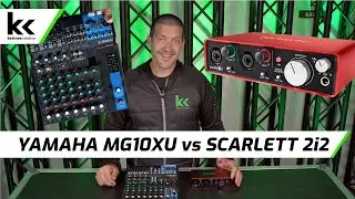 Yamaha MG10XU против Focusrite Scarlett 2i2