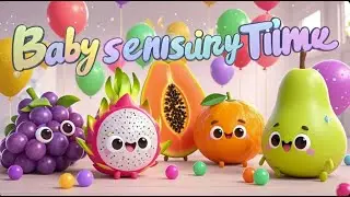 Baby ASMR Sensory Sounds 🎵🍐🌈 Soothing & Educational | Kids Sensory Word