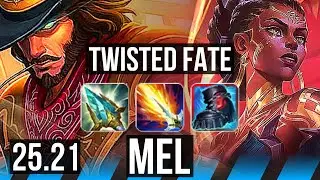 TWISTED FATE vs MEL (MID) | Dominating | KR Master | 25.21