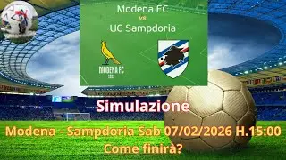 Modena - Sampdoria Sab 07/02/2026 H.15:00