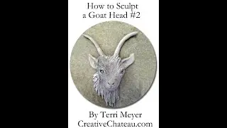 How to Sculpt a Bas Relief Goat Head #2