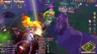 Albion Online Teritory defense vs random Spain guild heal pov