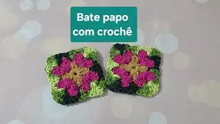 Ao vivo! Bate papo com crochê! Vem!!! #crochê #croche #crochet #feitoamao #handmade #artesanato 