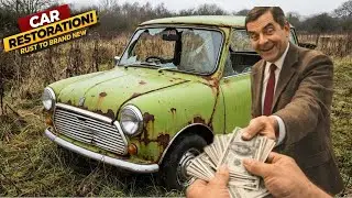 Restoring Mr Bean's Car Rusty to Brand New Condition | Ultimate Transformation 🏎️✨#free #video #fyp