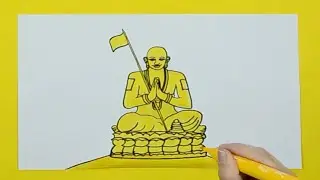 How to draw the Statue of Equality (Ramanujacharya statue), Hyderabad