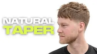 How to Cut a Natural Soft Taper | Full Barber Tutorial