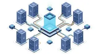 Server Room Isometric Technology Loop Animation - Elements | After Effect Template