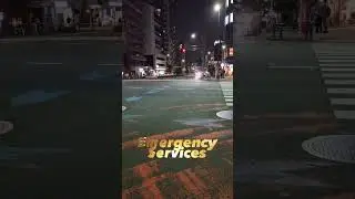 Tokyo Japan Fire & Emergency services responding