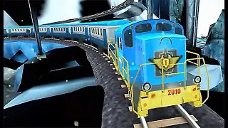 Euro Train Hill Climb Simulator : Mountain Train - Level 6 Again Got Two Stars