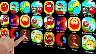 Red Ball 4, Color Ball, Red Stickman : Stick Adventure, Save The Doge, WormsZone #redball
