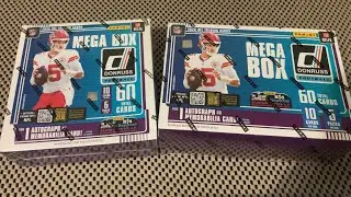 Мега-боксы Donruss NFL Football 2025, Target против Walmart, часть 2.
