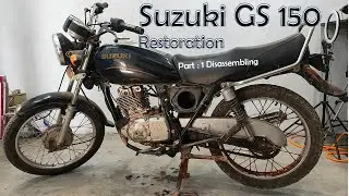 Suzuki GS 150 Restoration | Part : 1 Disassembling