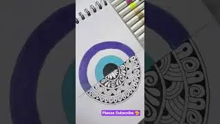 🧿Evil Eye Mandala #evileye #mandala #Mandaldrawing #artreels #ytshorts #mandalaart #art #drawing